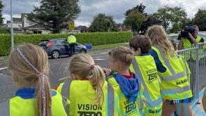 Pupils and principal urge road users to be careful as schools return