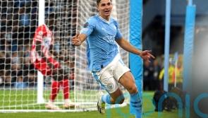 Julian Alvarez leads Manchester City to come-from-behind win against Red Star