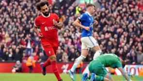 Mohamed Salah&rsquo;s double helps Liverpool to another derby-day success