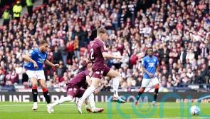 Cyriel Dessers double takes Rangers past Hearts to set up Old Firm cup final