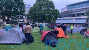 Students at protest camp inside Trinity College vow to stay &lsquo;indefinitely&rsquo;
