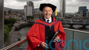 Patrick Kielty on his arts doctorate: &lsquo;Cat couldn&rsquo;t believe I got this honour&rsquo;