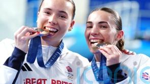 Father of diver &lsquo;incredibly proud&rsquo; after pair secure first Paris medal