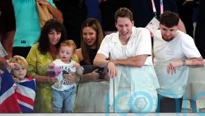 Tom Daley&rsquo;s husband and children among spectators cheering for diver&rsquo;s silver