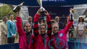 Hayley Turner leads the Ladies to successful defence of Shergar Cup