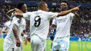 Kylian Mbappe scores on debut as Real Madrid beat Atalanta to win Super Cup