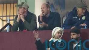 Prince of Wales cheers on Aston Villa against Bayern Munich