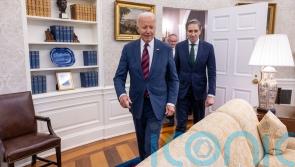 Biden hosts Harris at White House for almost an hour