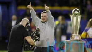 Luke Littler celebrated at the &lsquo;Luke Littler Stadium&rsquo; ahead of Warrington game