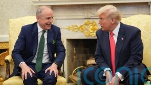 &lsquo;I love the Irish&rsquo;, Donald Trump tells shamrock ceremony in Washington