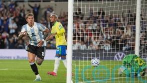 Argentina score twice in opening 12 minutes in 4-1 demolition of Brazil