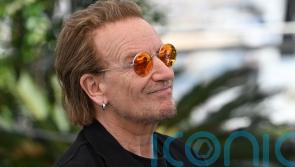 U2&rsquo;s Bono calls to &lsquo;stop war&rsquo; as band perform Sunday Bloody Sunday at The Ivors