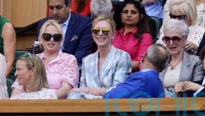 Rebel Wilson and Cate Blanchett among stars in Royal Box on another sweltering day at Wimbledon