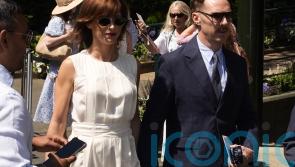 Benedict Cumberbatch and Dame Anna Wintour attend Wimbledon