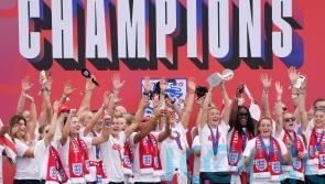 Lionesses lift Euros trophy in front of thousands at Buckingham Palace