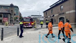 Luas services to Docklands paused for at least a week after gas fire