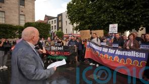 Vigil held in Dublin in solidarity with journalists in Gaza