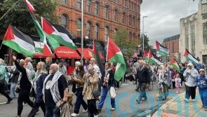 Call on workers to refuse to use Israeli goods at pro-Palestine rally in Belfast