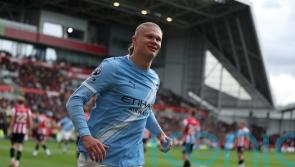 Erling Haaland strikes again as Manchester City battle to win at Brentford