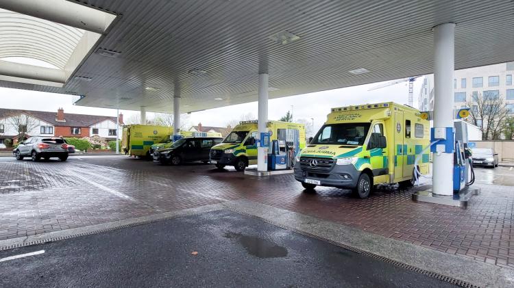 Ambulances queue for fuel at Limerick service station after supply delay