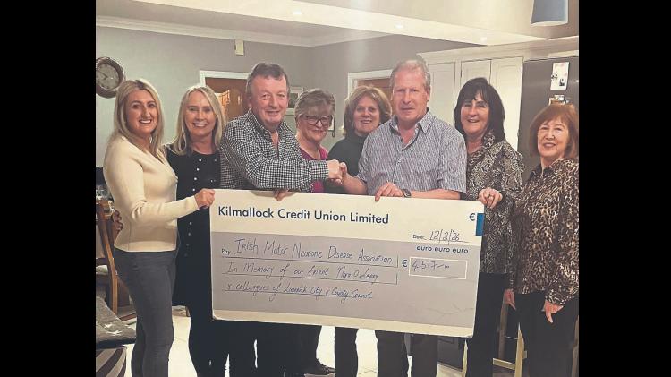 Limerick Council staff raise over &euro;4,500 in memory of much-loved colleague
