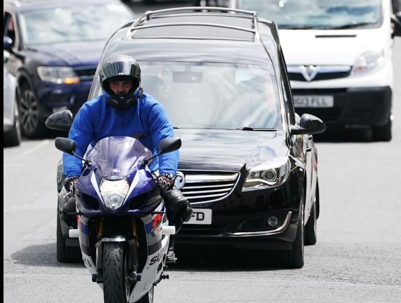 Motorcycle escort for young rider killed during road race