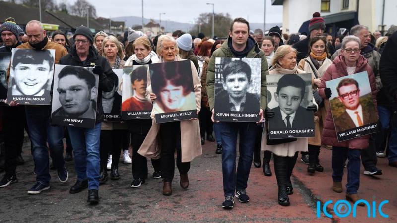 Remembrance walk  for those killed and injured on Bloody Sunday