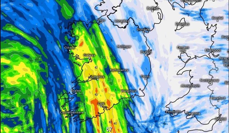 Two counties pinpointed for huge flood risk amid Met &Eacute;ireann warning and 50mm deluge
