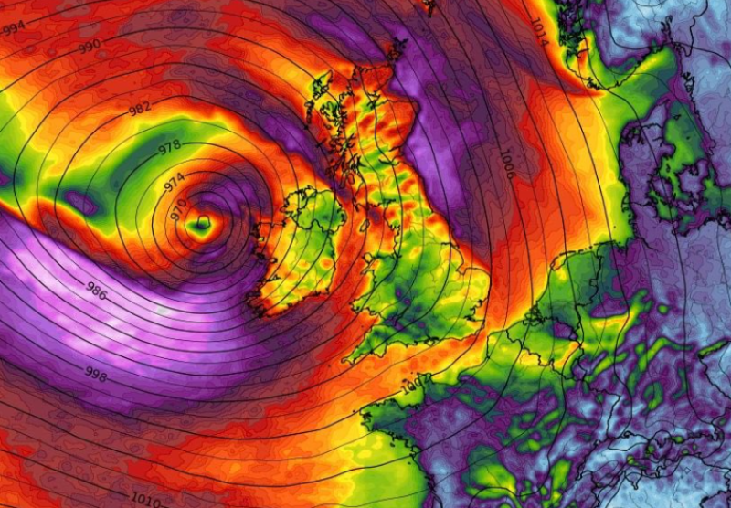 'Risk of storm' hitting Ireland this week as Met &Eacute;ireann issues grim forecast
