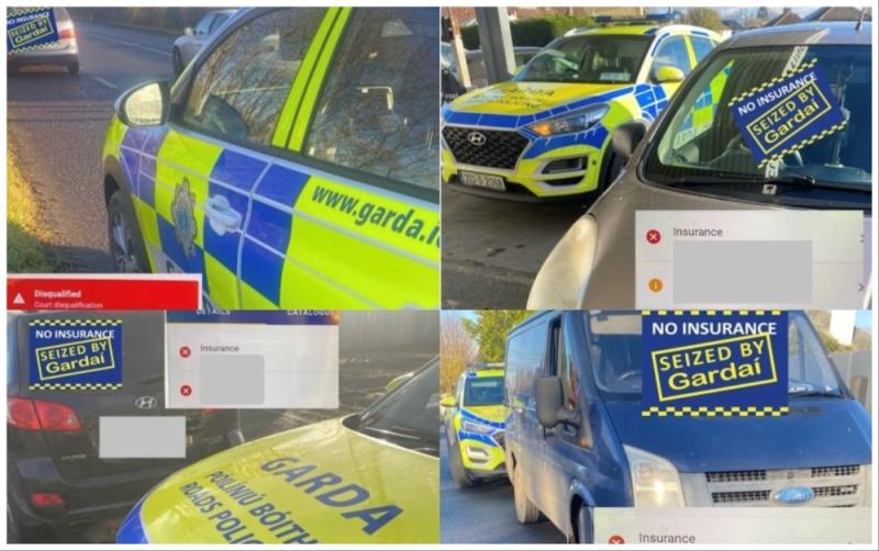 Man arrested and four vehicles seized as garda&iacute; crack down on uninsured drivers