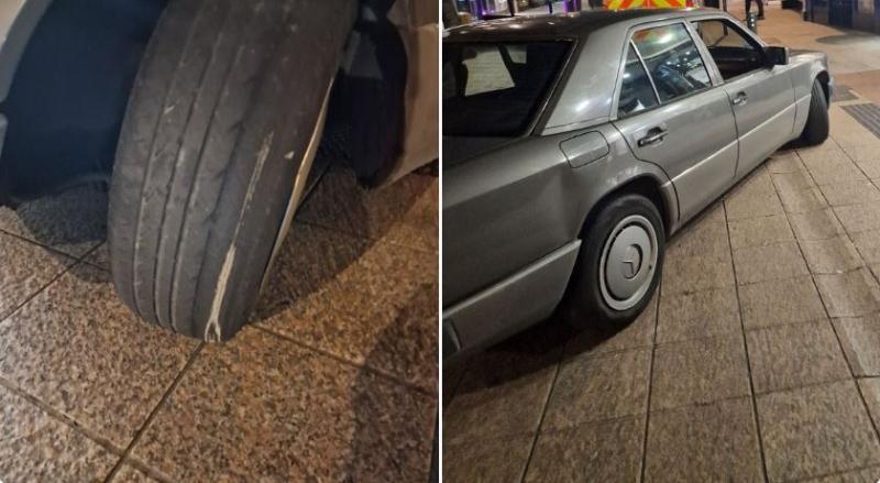 Garda&iacute; seize vehicle with defective tyres and other violations on busy shopping street