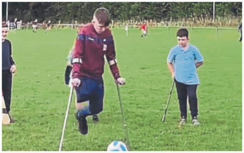 Brave teen makes inspiring comeback to sport after losing leg in tractor accident