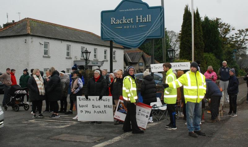 Roscrea racket hall asylum protest tipperary