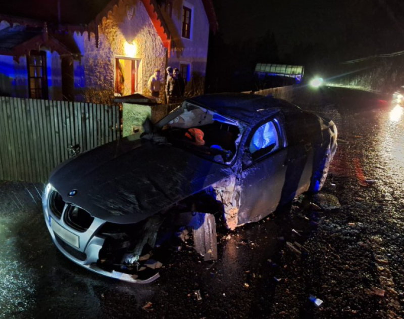 Young motorist found to be under the influence after crashing into wall and tree