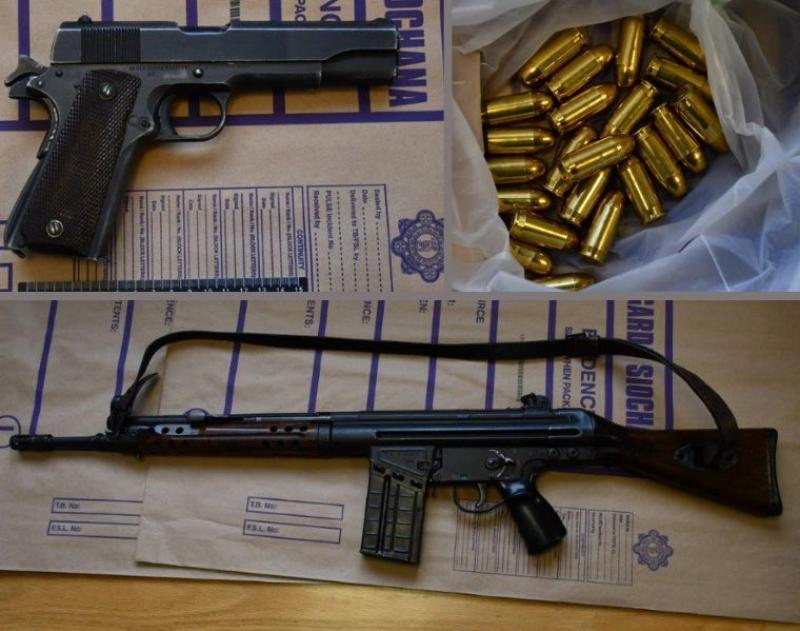 Guns and ammunition seized during major garda operation targeting firearms trafficking