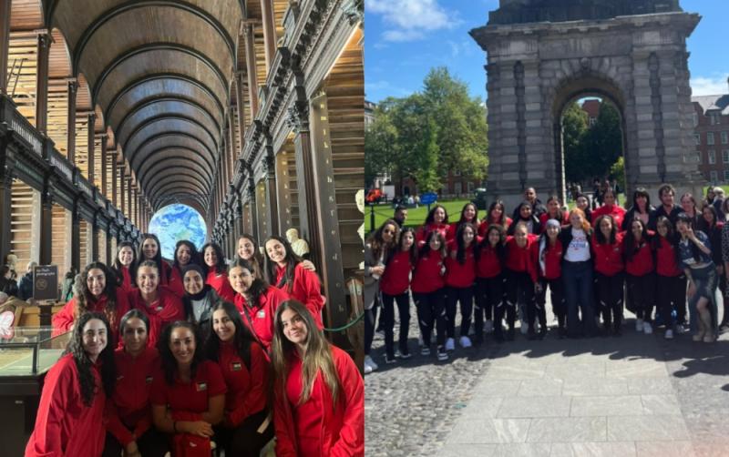 Palestine Women&rsquo;s soccer team visit Trinity College ahead of Bohemians solidarity match
