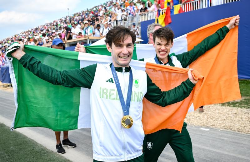 Fintan McCarthy and Paul O&rsquo;Donovan claim back-to-back Olympic gold for Ireland in Paris