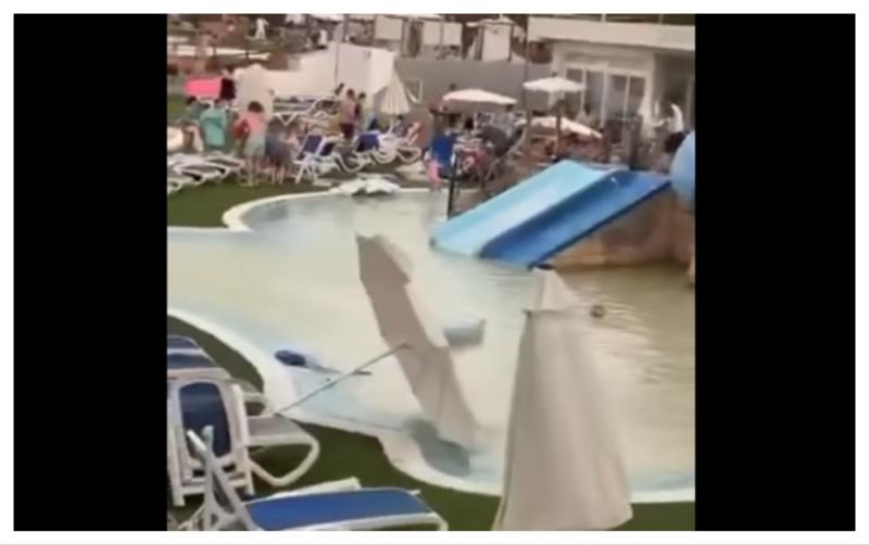 WATCH: Irish tourists warned as red alert storms hit popular destination in Spain