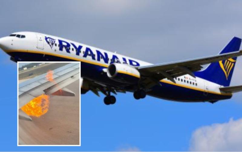 Ryanair flight abandoned after plane catches fire with 200 passengers aboard 