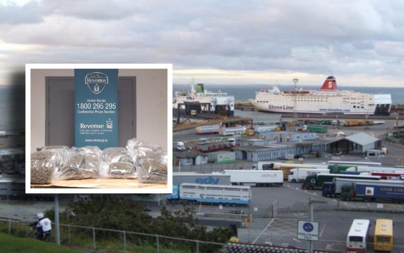 Man (20s) arrested after huge &euro;268k haul of cannabis uncovered arriving at Irish port