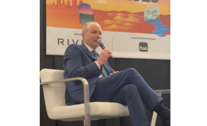 WATCH: Taoiseach taken aback by random question by interviewer in the States 