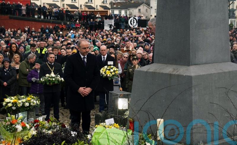 Large crowd attends commemoration event to mark 50th anniversary of Bloody Sunday