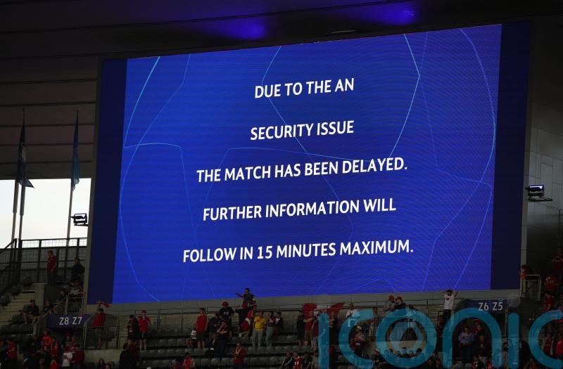 Champions League final delayed for &lsquo;security reasons&rsquo;