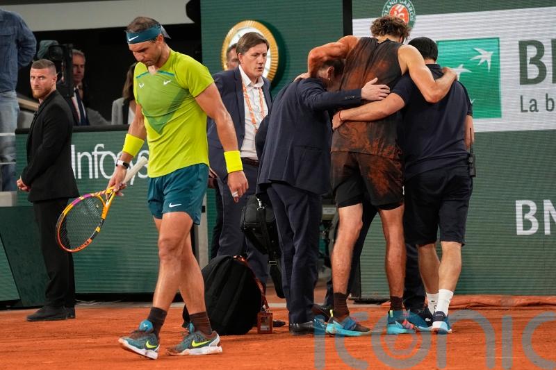 Rafael Nadal feels &lsquo;very sorry&rsquo; for Alexander Zverev over horrific ankle injury