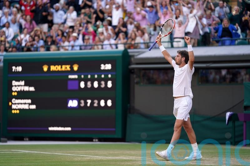 Wimbledon day nine: Cameron Norrie keeps British hopes alive
