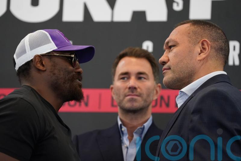 Derek Chisora wages &lsquo;war&rsquo; on Kubrat Pulev as pair grapple on stage