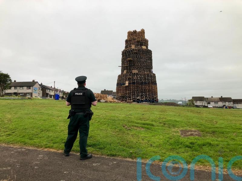 Man dies after falling from bonfire in Northern Ireland