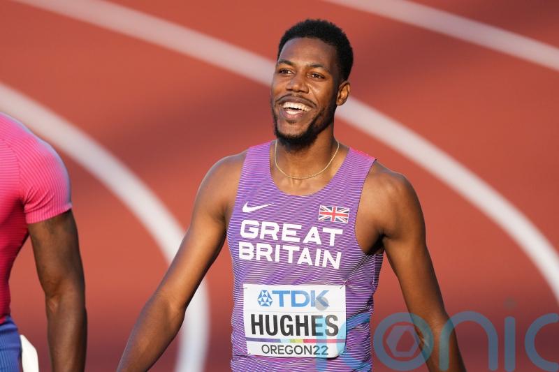 Zharnel Hughes into World Championship semi-finals after finishing second