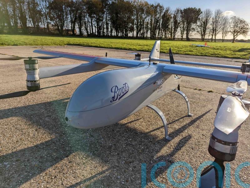 Drones deliver prescription medicines for well-known pharmacy for first time