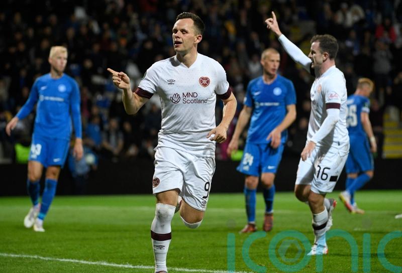Lawrence Shankland and Alan Forrest fire Hearts to victory over Latvians RFS